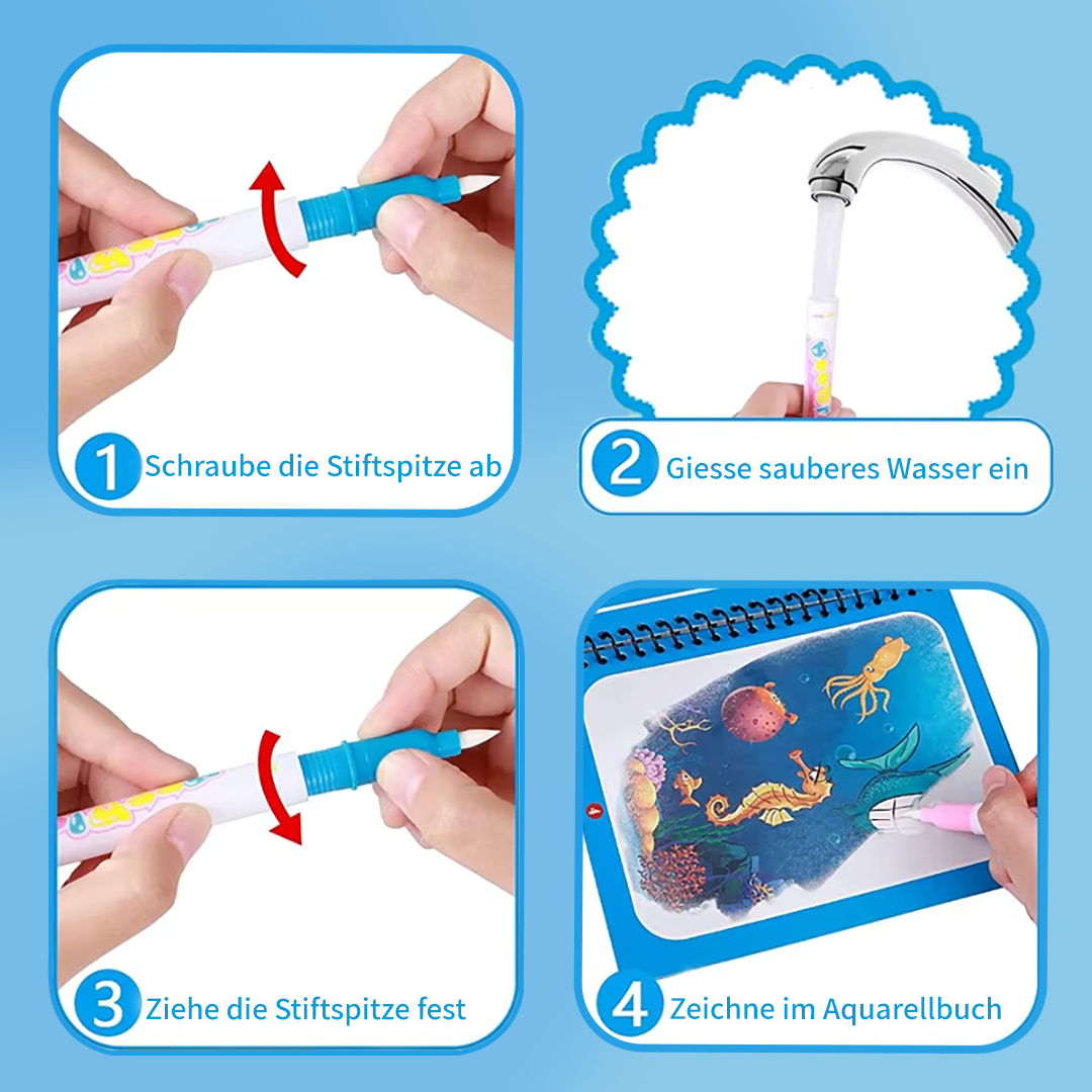 Oravea Wasser Zauberstifte - Kreativer Malspass für Kinder