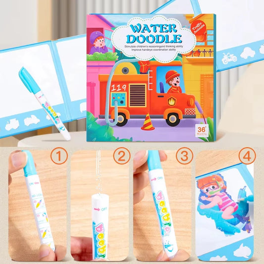 Oravea  Wasser-Malbuch Kreativer Malspass mit Wasser
